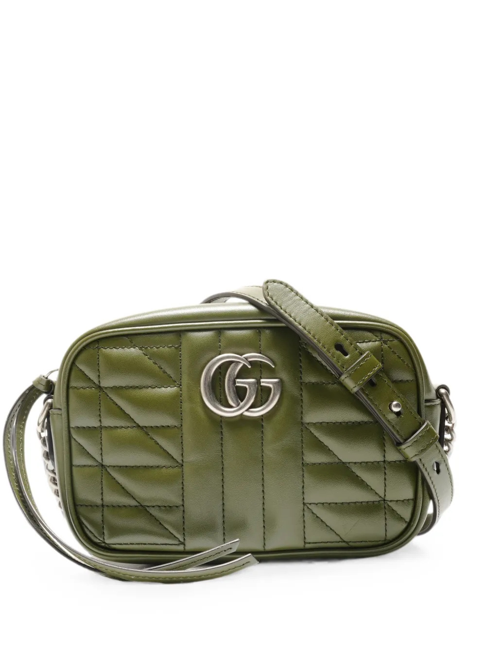 Gucci Pre-Owned 2017-2022 GG Marmont shoulder bag - Verde