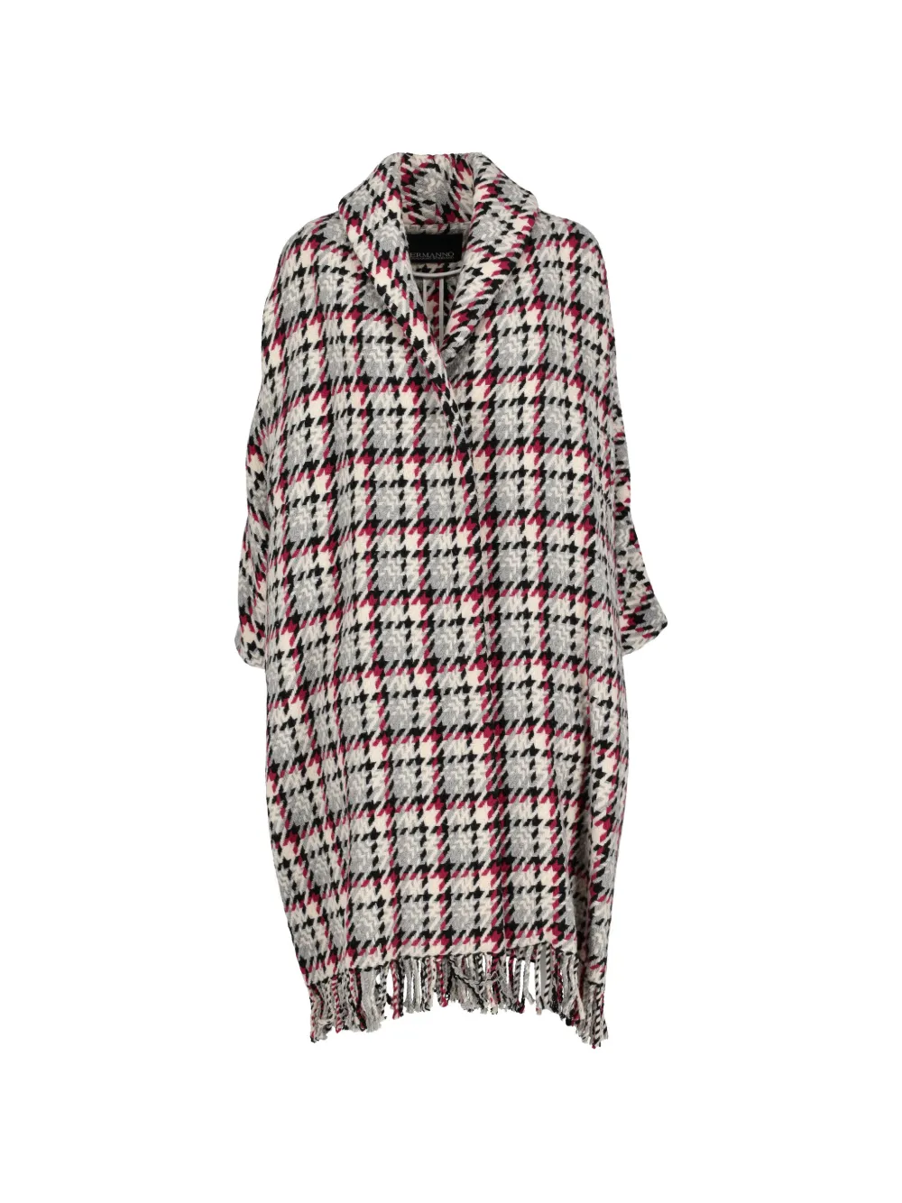 Ermanno Scervino Vintage houndstooth-pattern single-breasted coat - Neutrals