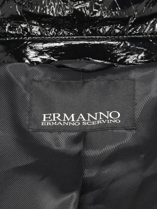 Ermanno Scervino Vintage faux-fur crystal-embellished Coat | Black
