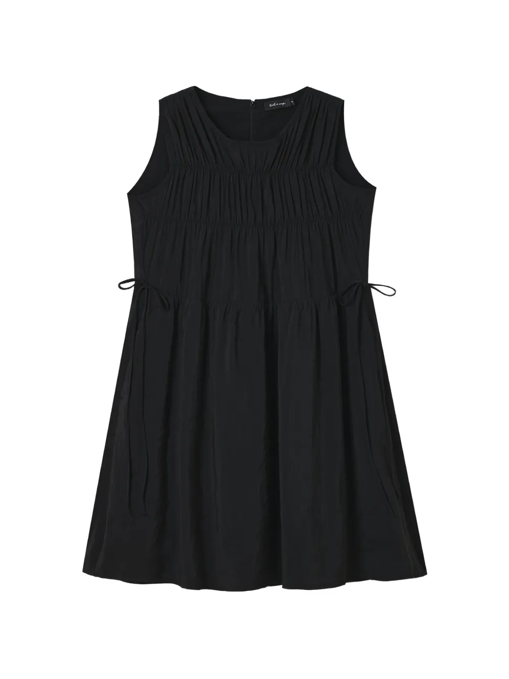 tout a coup Abito corto con ruches - Nero