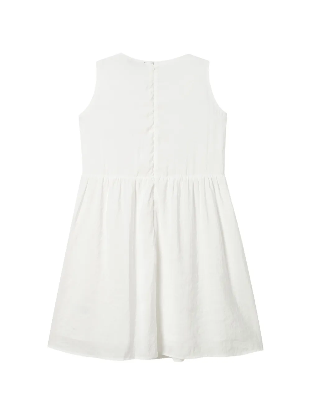 tout a coup Mini-jurk met ruches Wit