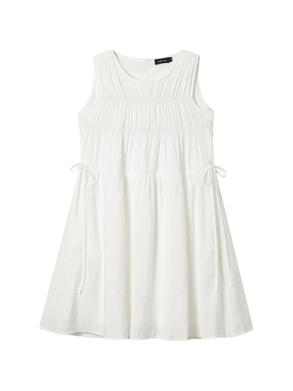 tout a coup Abito corto con ruches - Bianco