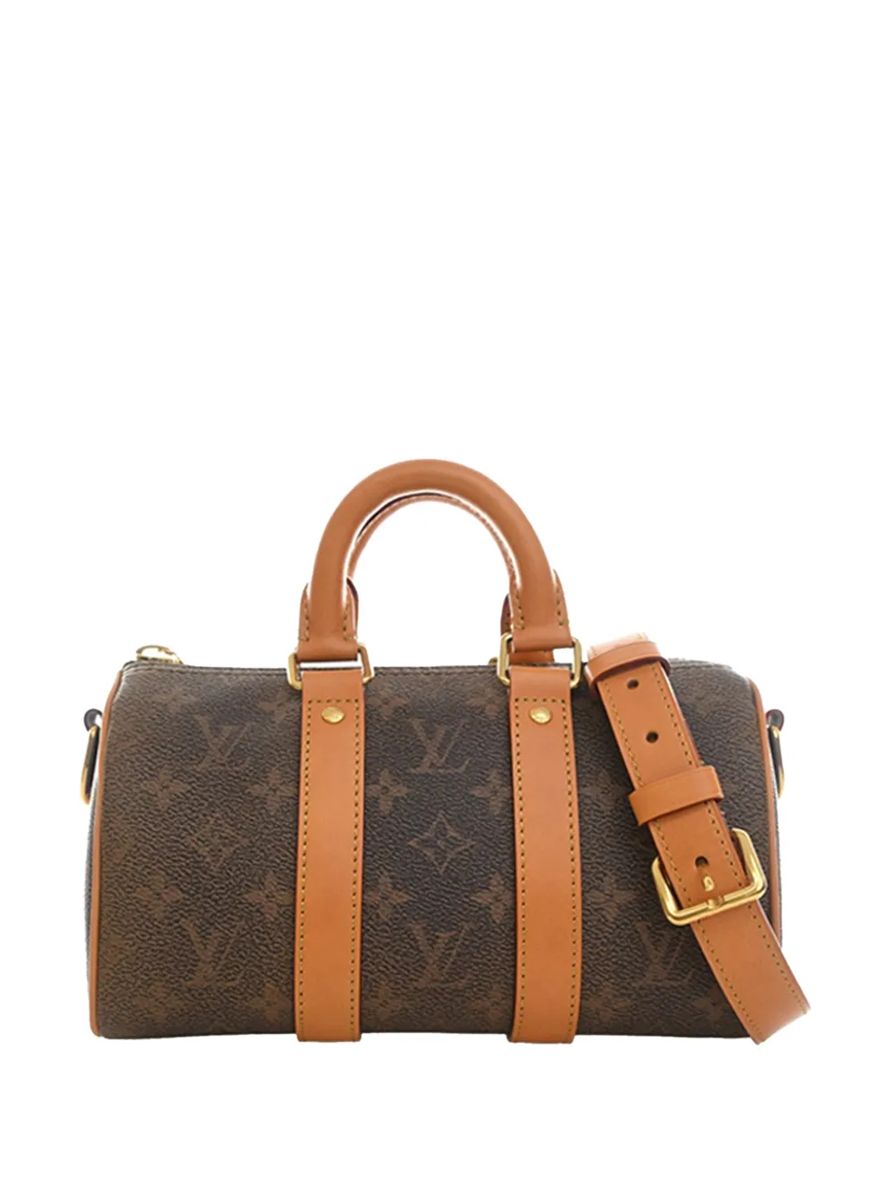Louis Vuitton Pre-Owned 2021-2026 Monogram Dust Keepall Bandouliere 25 satchel - Marrone