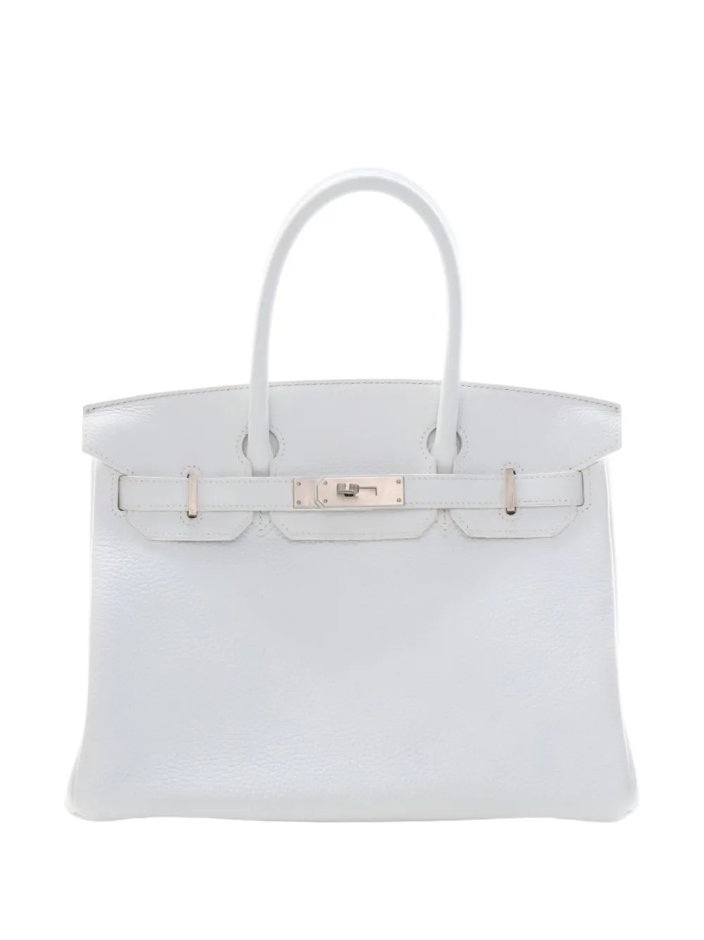 Hermès Pre-Owned 2019 Togo Birkin Retourne 30 handbag - Bianco