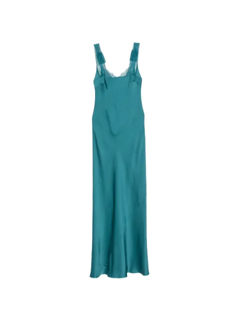 Forte Forte lace-trim satin maxi dress