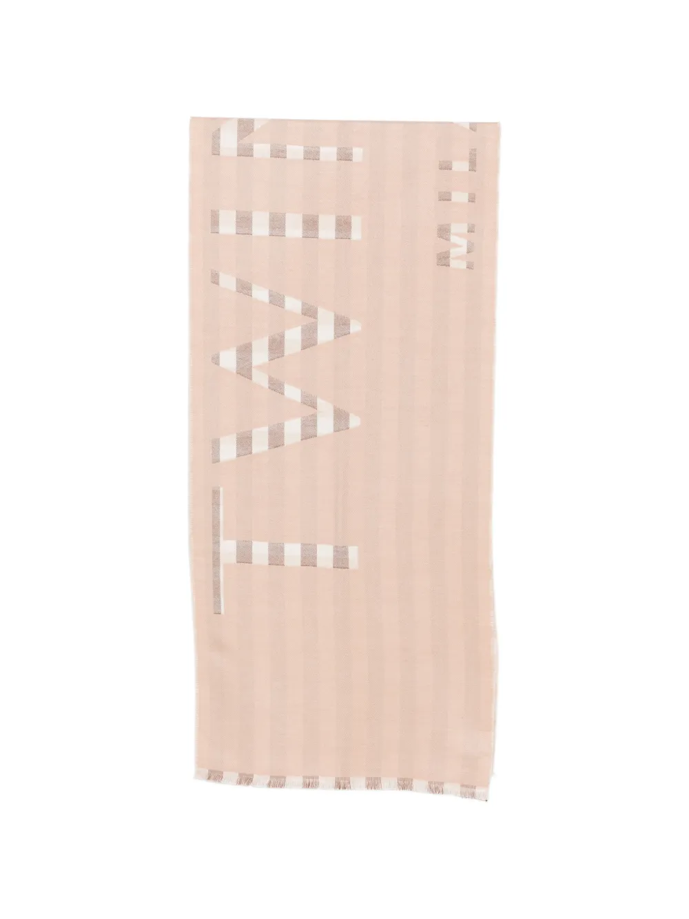 TWINSET logo-print fringed scarf