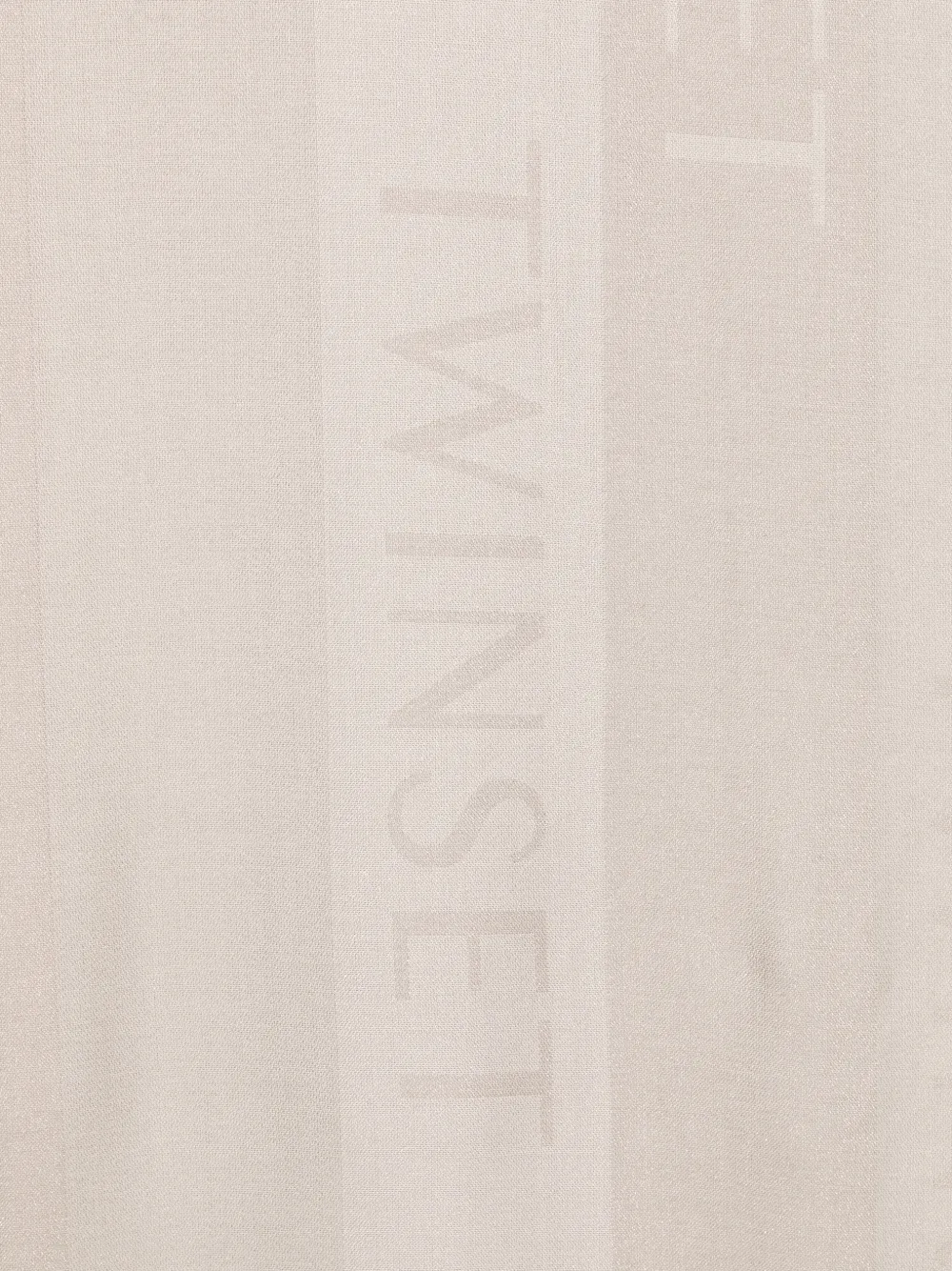 TWINSET Sjaal met logoprint Beige