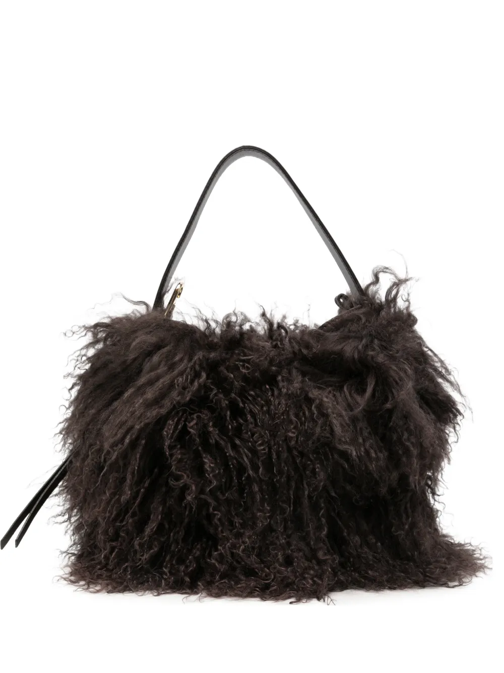 LORISTELLA Emma faux-shearling shoulder bag