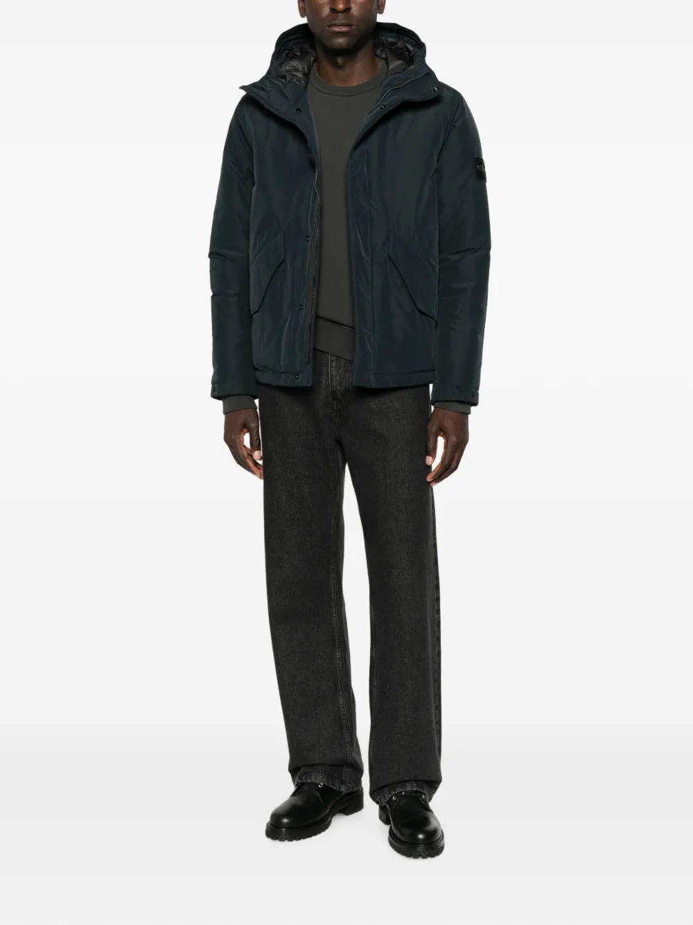 Stone Island 4100010 Twill mini-jack Blauw