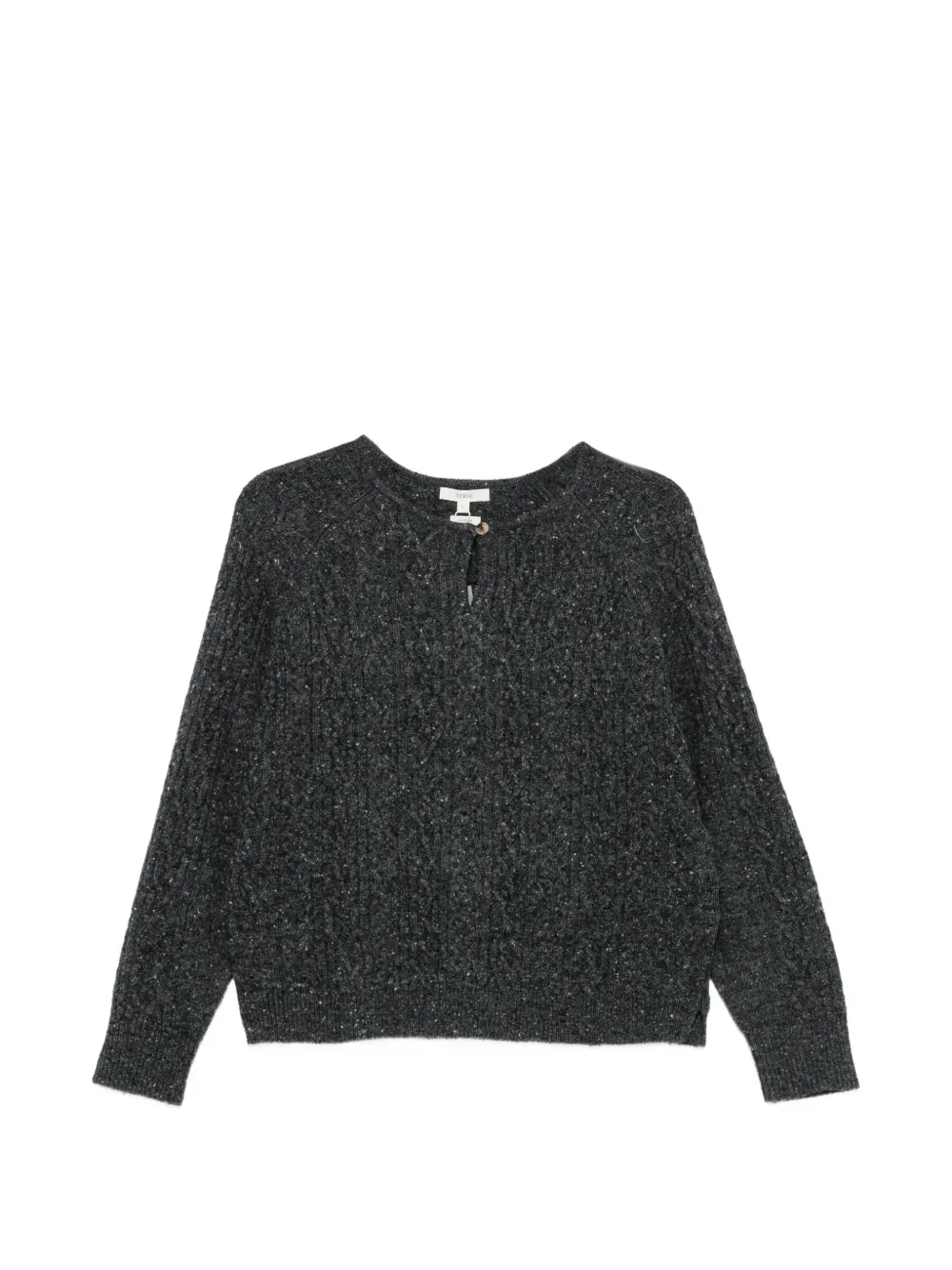 YERSE cable-knit button-fastening sweater - Gris YERSE cable-knit button-fastening sweater - Gris