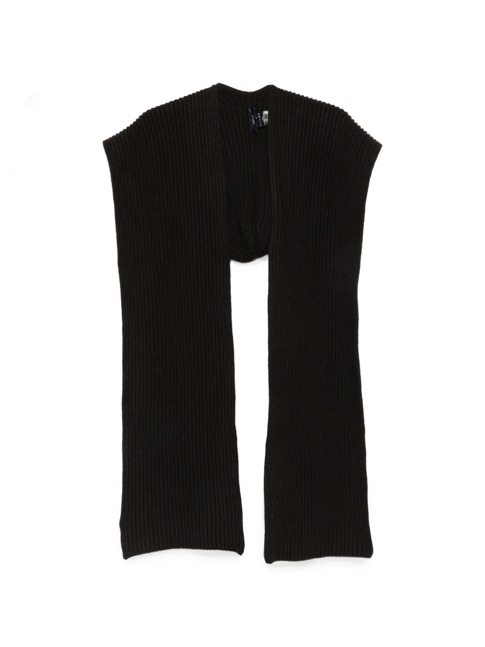 Soeur Loretta ribbed-knit scarf - Schwarz