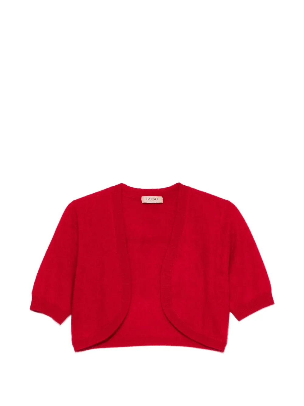 TWINSET short-sleeve cropped cardigan - Red