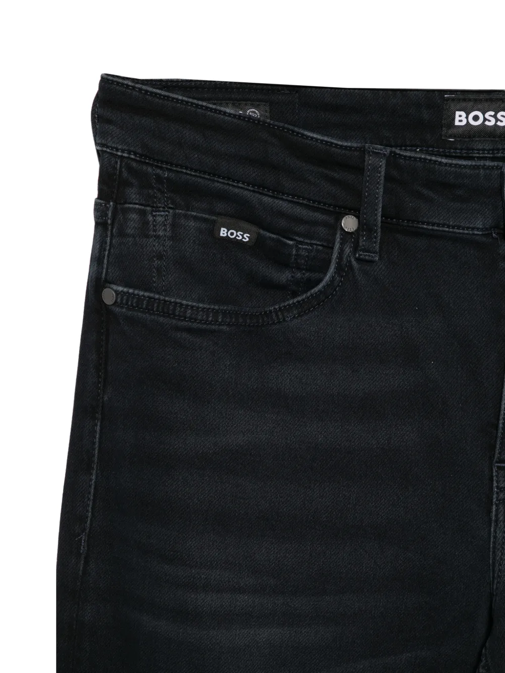 BOSS Jeans met vervaagd effect Blauw