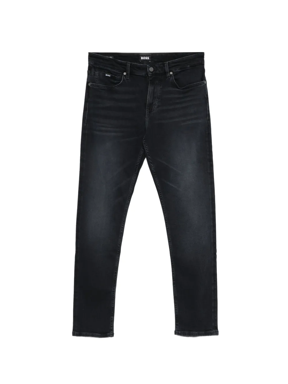 BOSS faded-effect slim-fit jeans - Blu