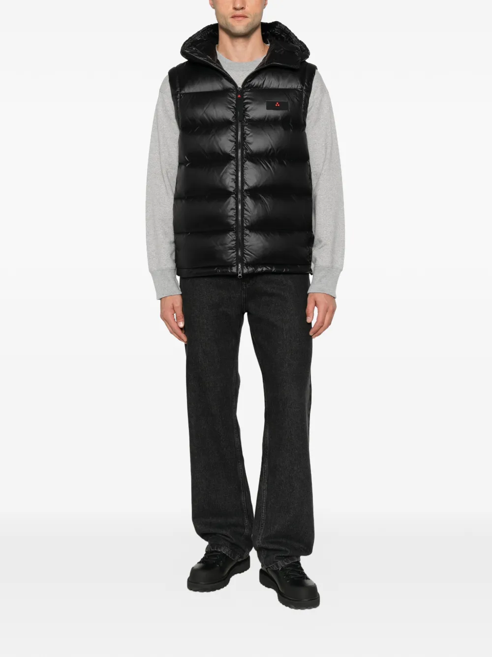 Peuterey Donoma bodywarmer met capuchon Zwart