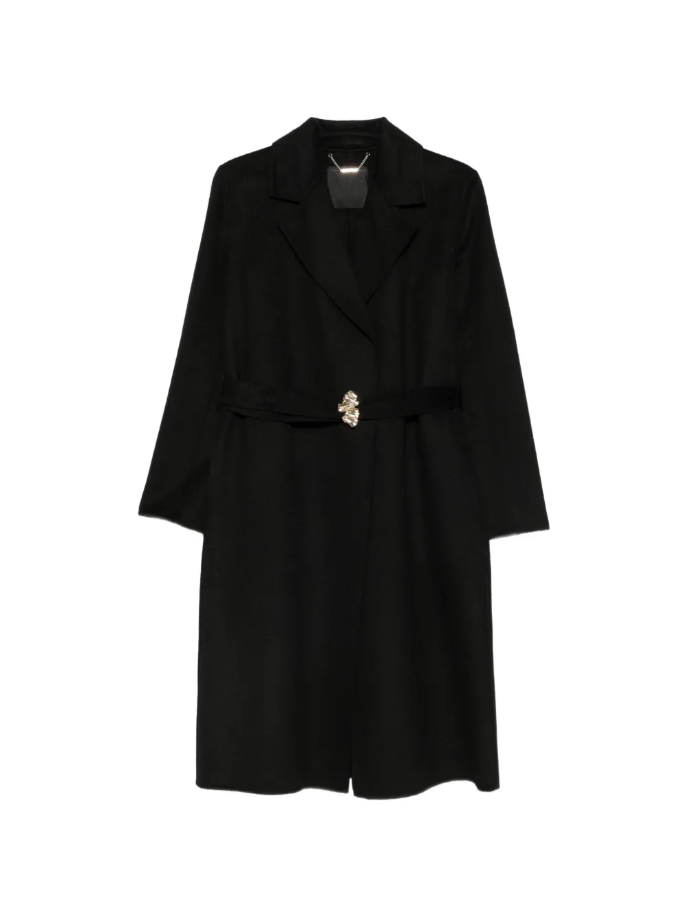 LIU JO belted single-breasted coat - Nero