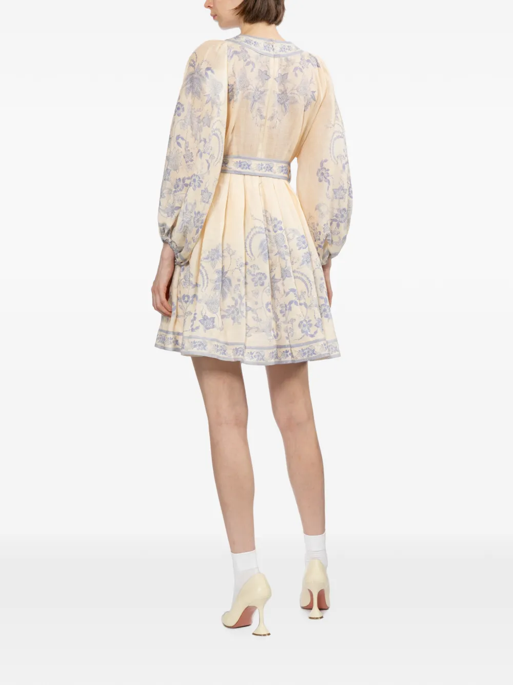 ZIMMERMANN Jurk met bloemenprint Beige