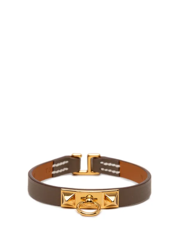 Hermès Pre-owned 2024 Swift Rivale Mini Bracelet T3 Costume Bracelet in Brown
