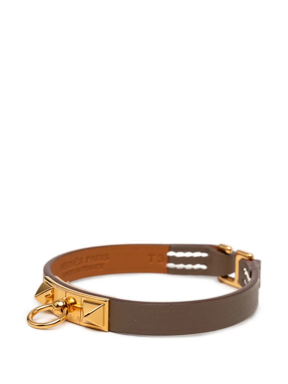 Hermès Pre-owned 2024 Swift Rivale Mini Bracelet T3 Costume Bracelet in Brown, view 2