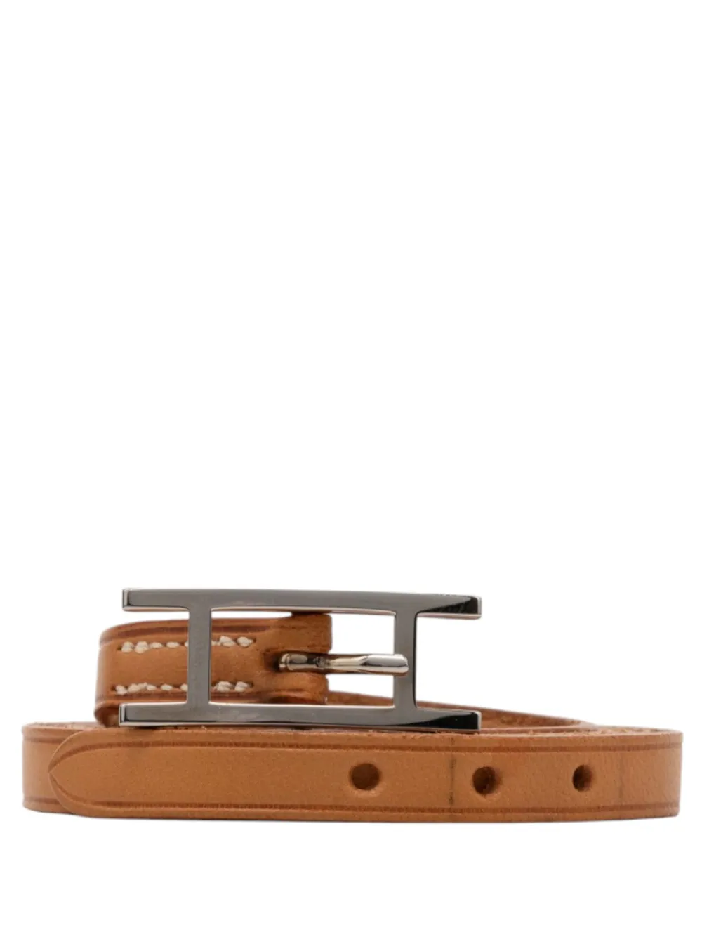 Hermès Pre-Owned 2004 Swift Behapi Triple Tour Bracelet costume bracelet - Marrone