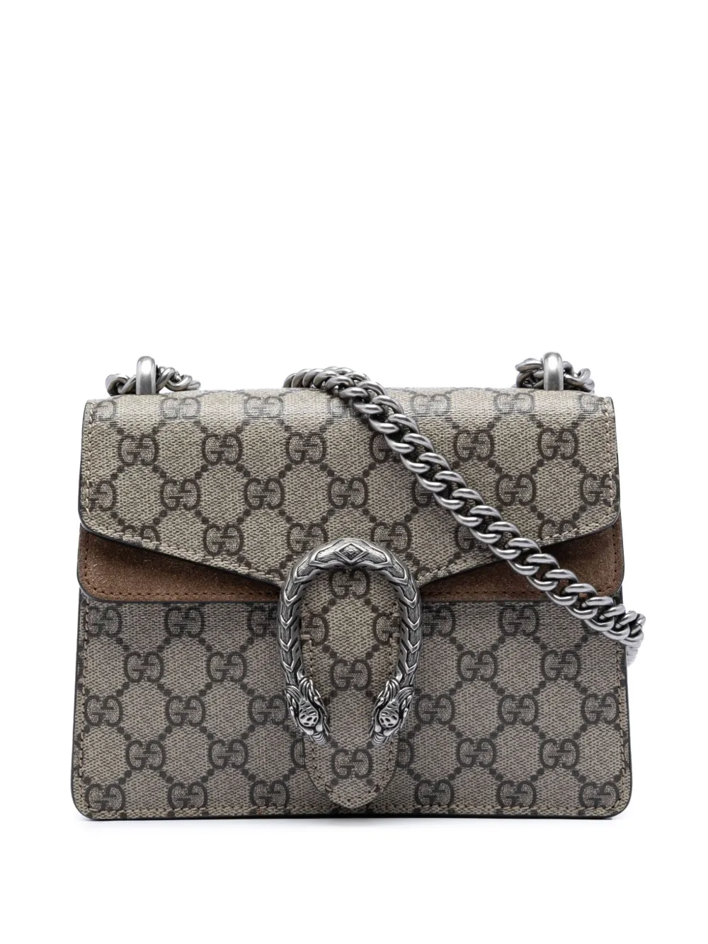 Gucci Pre-Owned 2016-2026 Small GG Supreme Dionysus crossbody bag - Toni neutri