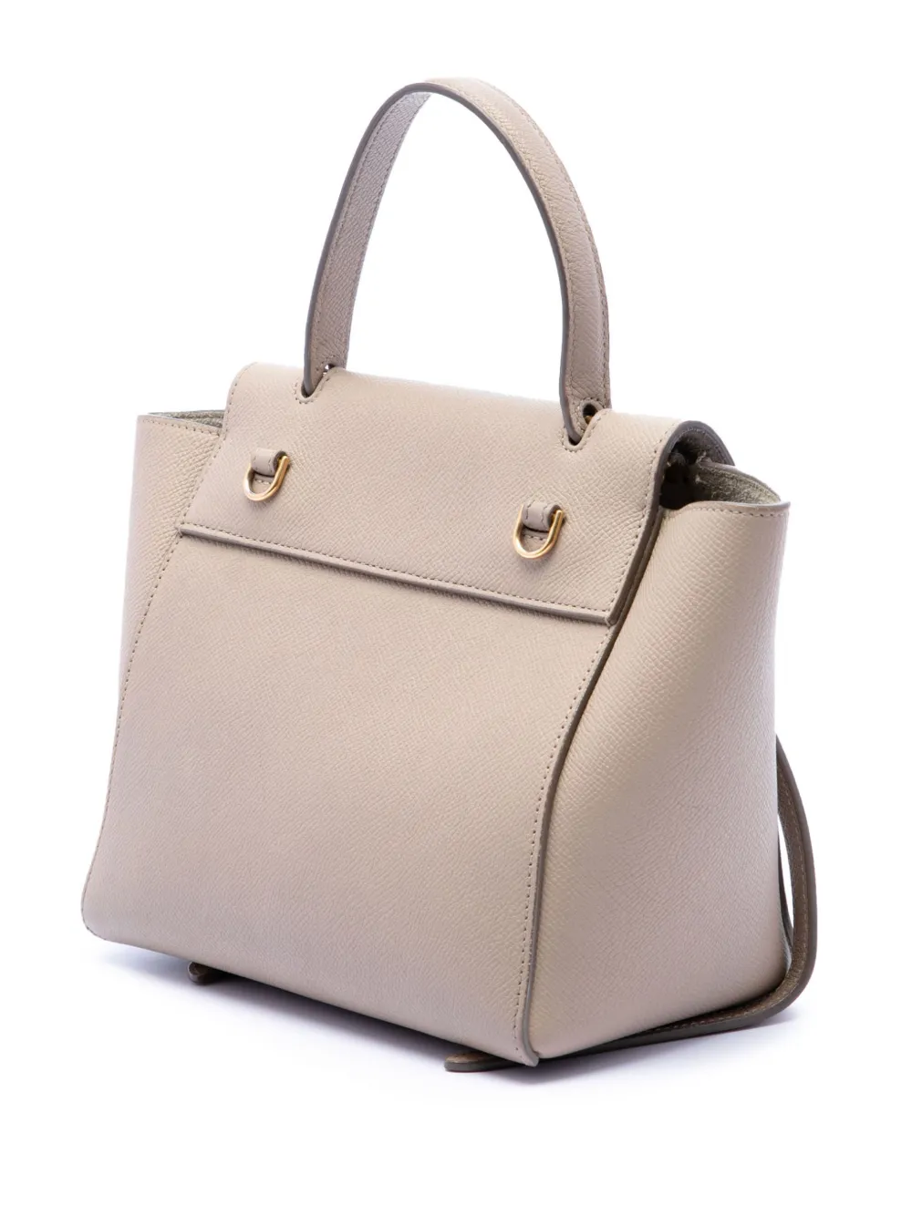 Celine Pre-owned Borsa A Tracolla Belt Bag Nano In Pelle Di Vitello Pieno Fiore 2018-2026 - Toni Neutri 