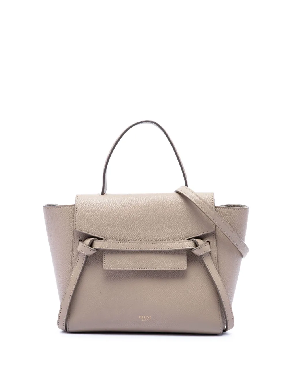 Celine Pre-Owned 2018-2026 Nano Grained Calfskin Belt Bag satchel - Neutrals
