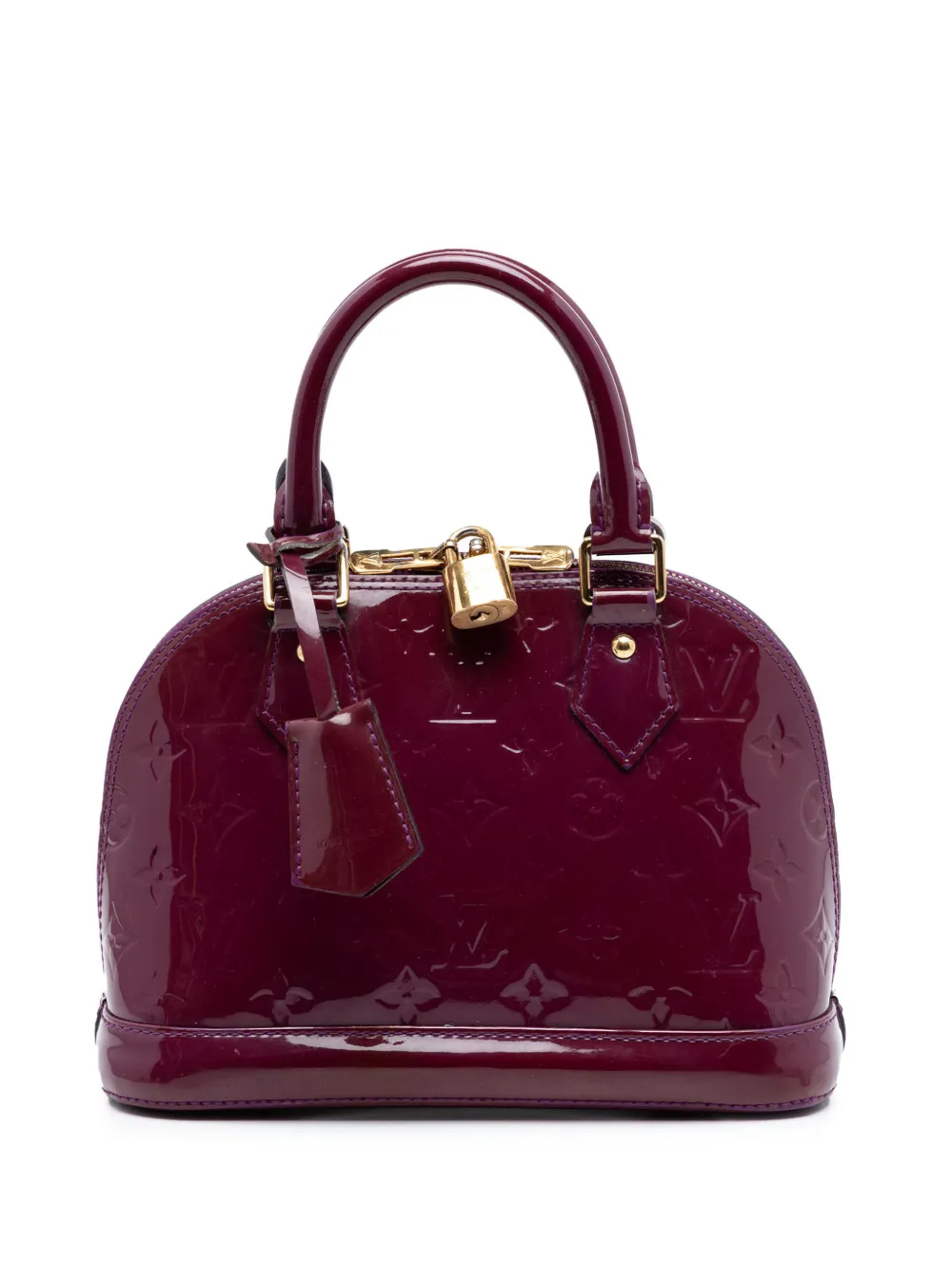Louis Vuitton Pre-Owned 2014 Monogram Vernis Alma BB satchel - Violett