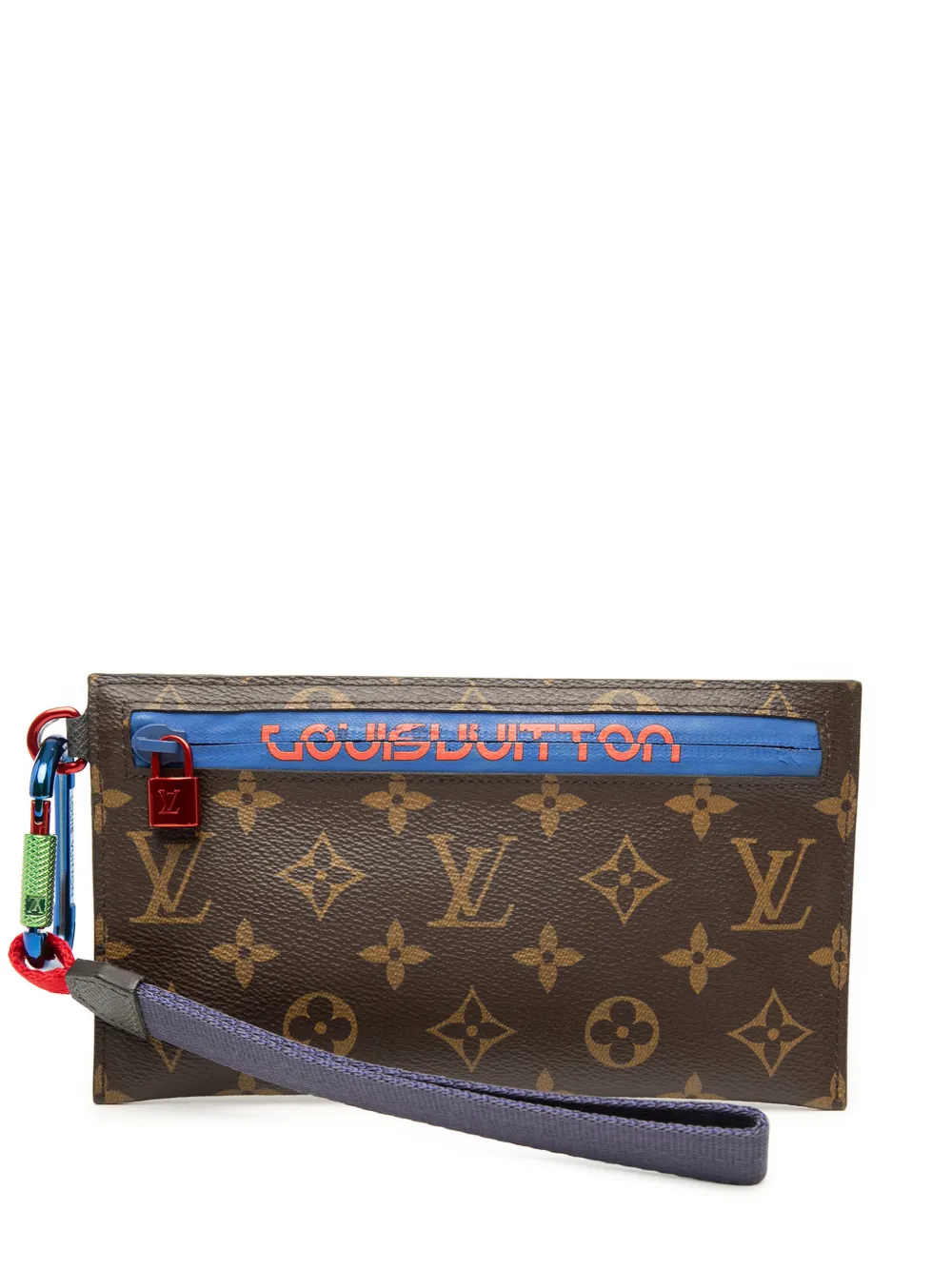 Louis Vuitton Pre-Owned 2017 Monogram Outdoor Ribbon Pochette clutch bag - Brown