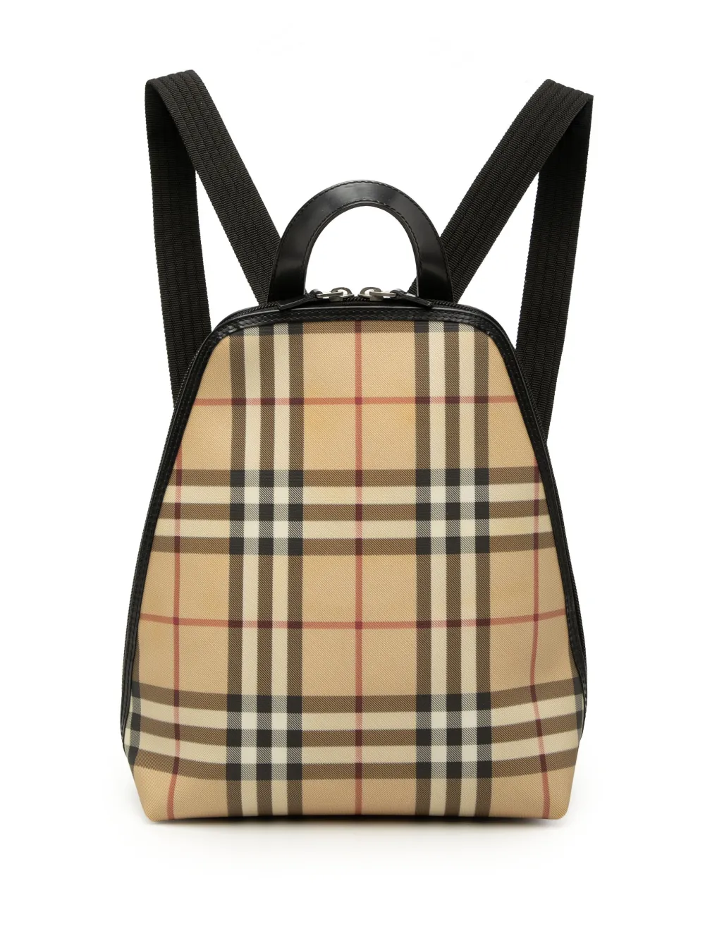 Burberry Pre-Owned 2000-2017 House Check Canvas backpack - Neutrals