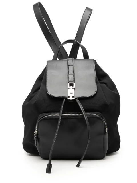 Gucci Pre-Owned mochila Jackie de piel de becerro y lona con cordones 2000-2015