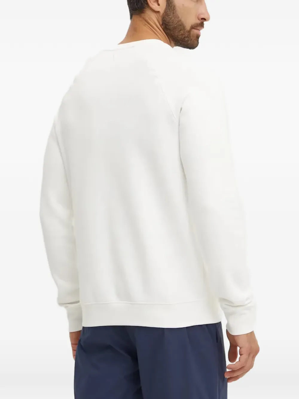 GUESS USA Trui met raglan mouwen en logo-reliëf Wit