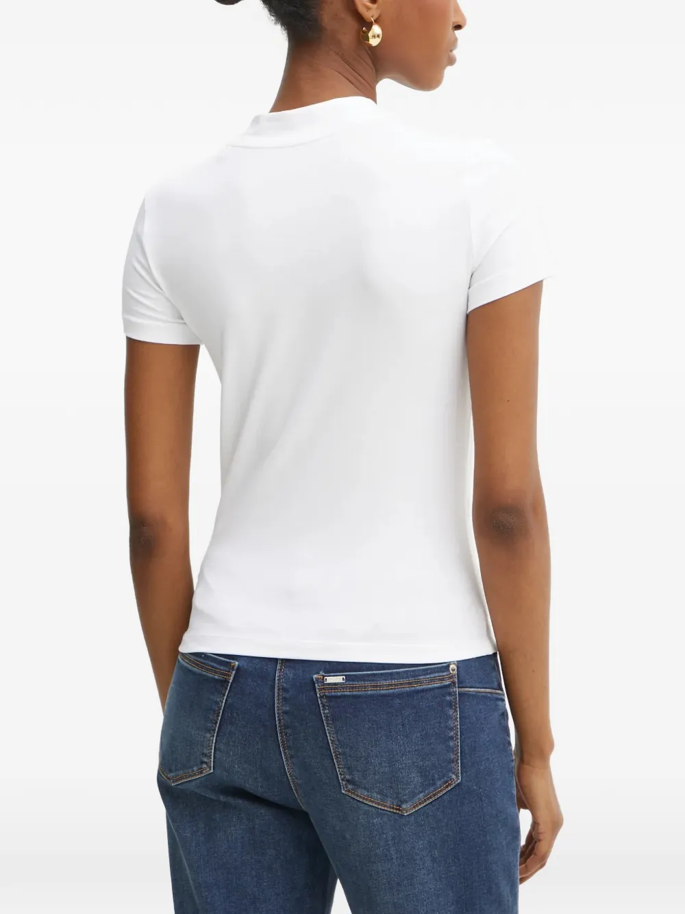 GUESS USA T-shirt verfraaid met stras Wit