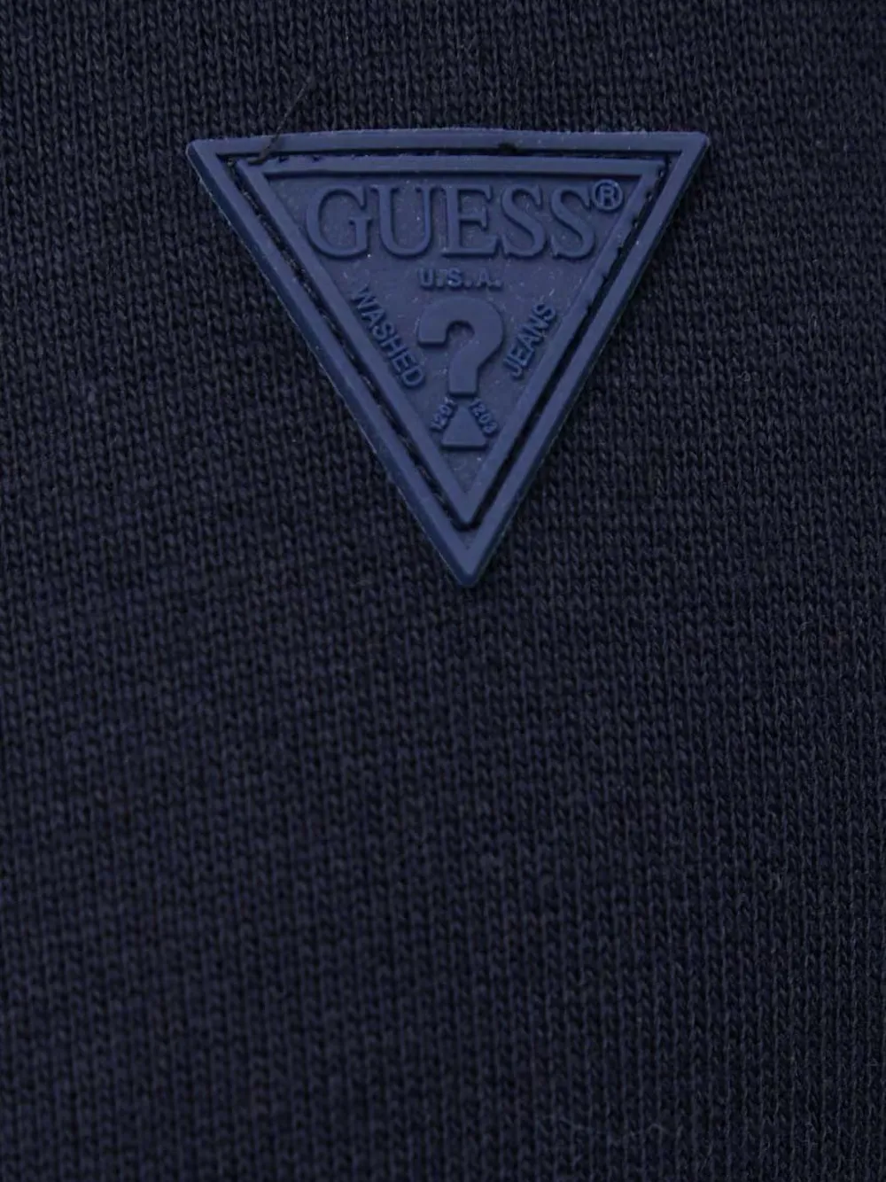 GUESS USA logo-patch zip-up hoodie Blauw