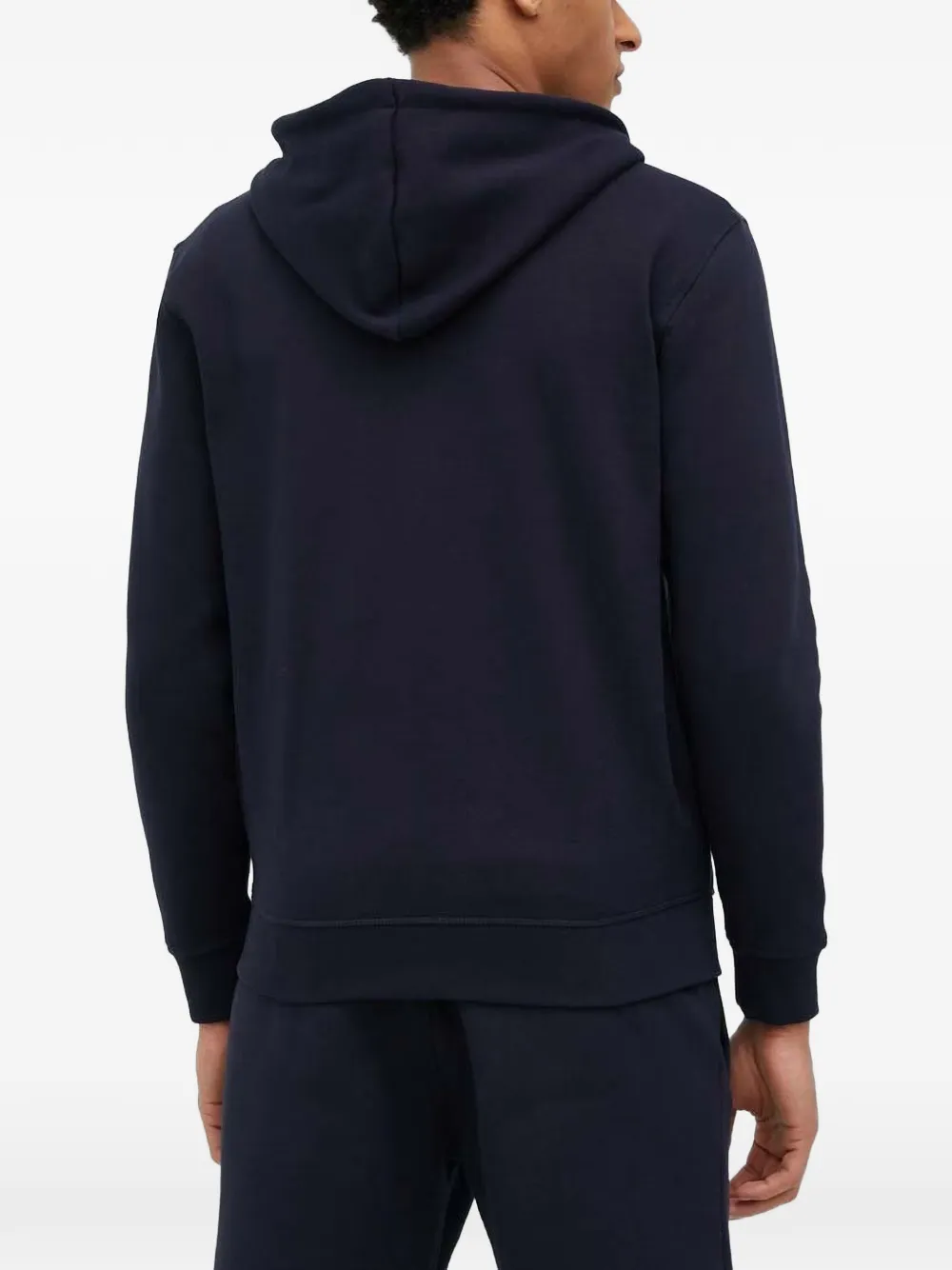 GUESS USA logo-patch zip-up hoodie Blauw