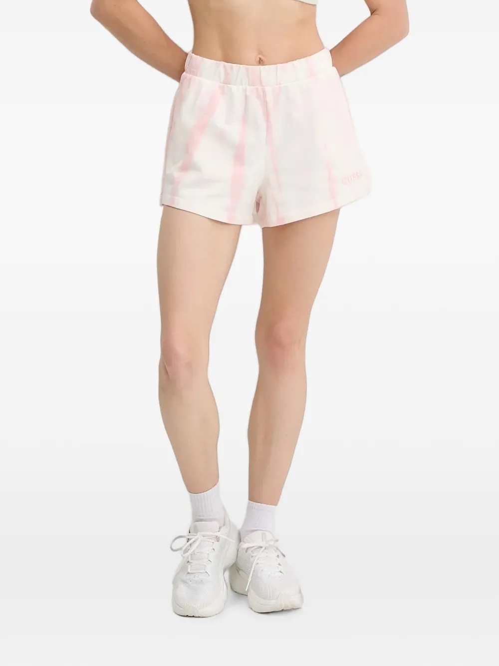 GUESS USA Shorts con fantasia tie dye - Toni neutri