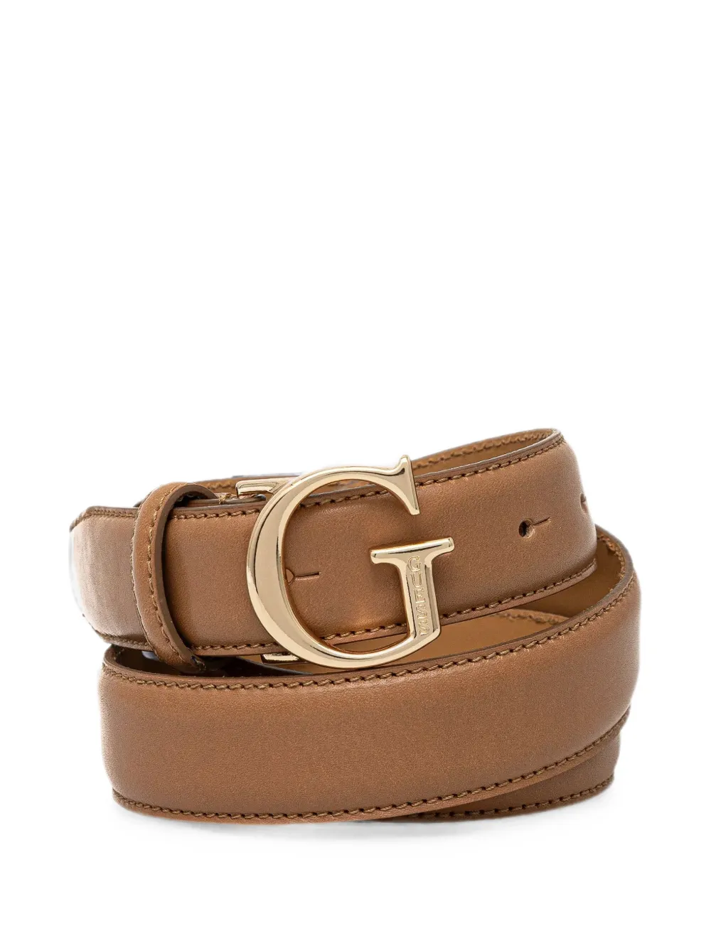 GUESS USA Cintura con placca logo - Marrone