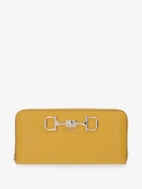 GUESS USA horsebit zip-around wallet