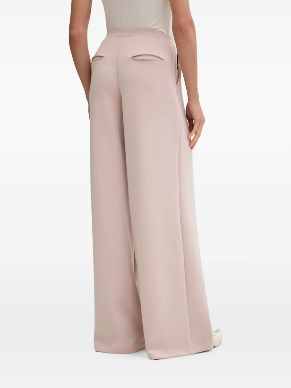 GUESS USA Palazzo broek met logoplakkaat Roze
