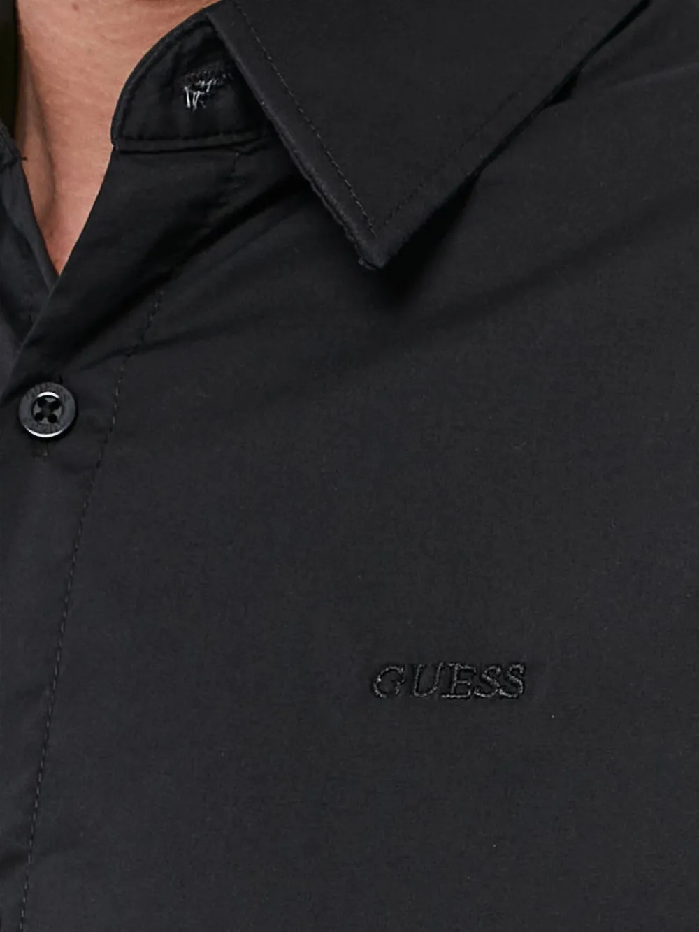 GUESS USA Getailleerd overhemd Zwart