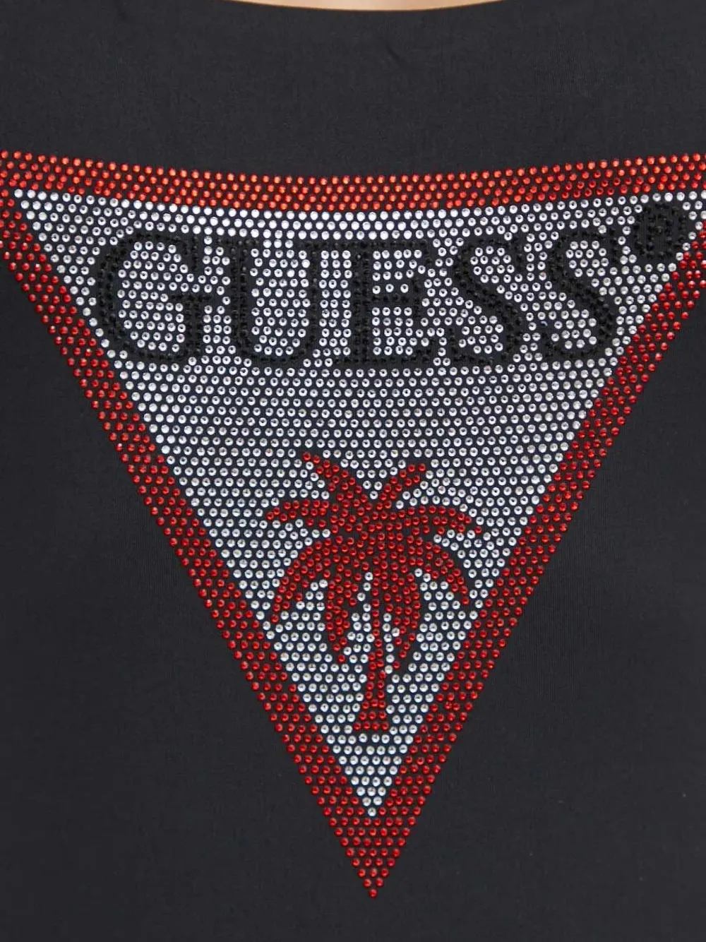 GUESS USA Badpak met logopatch Zwart