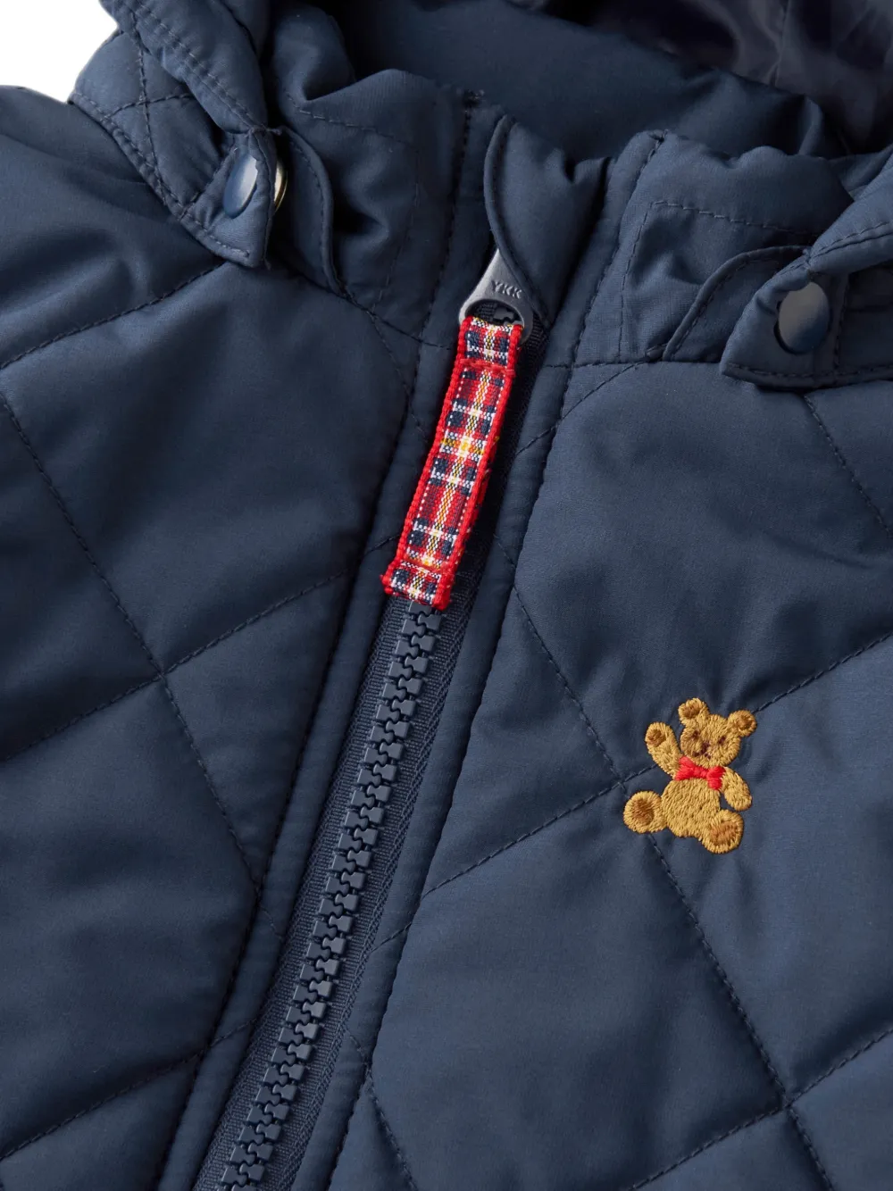 Miki House Gilet met ritssluiting en capuchon Blauw