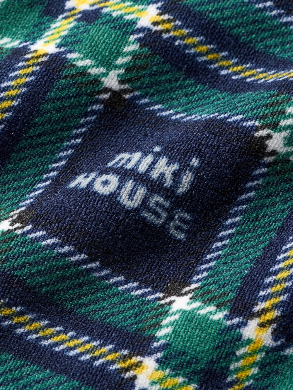 Miki House Duffeljas met houtje-touwtje-sluiting Blauw