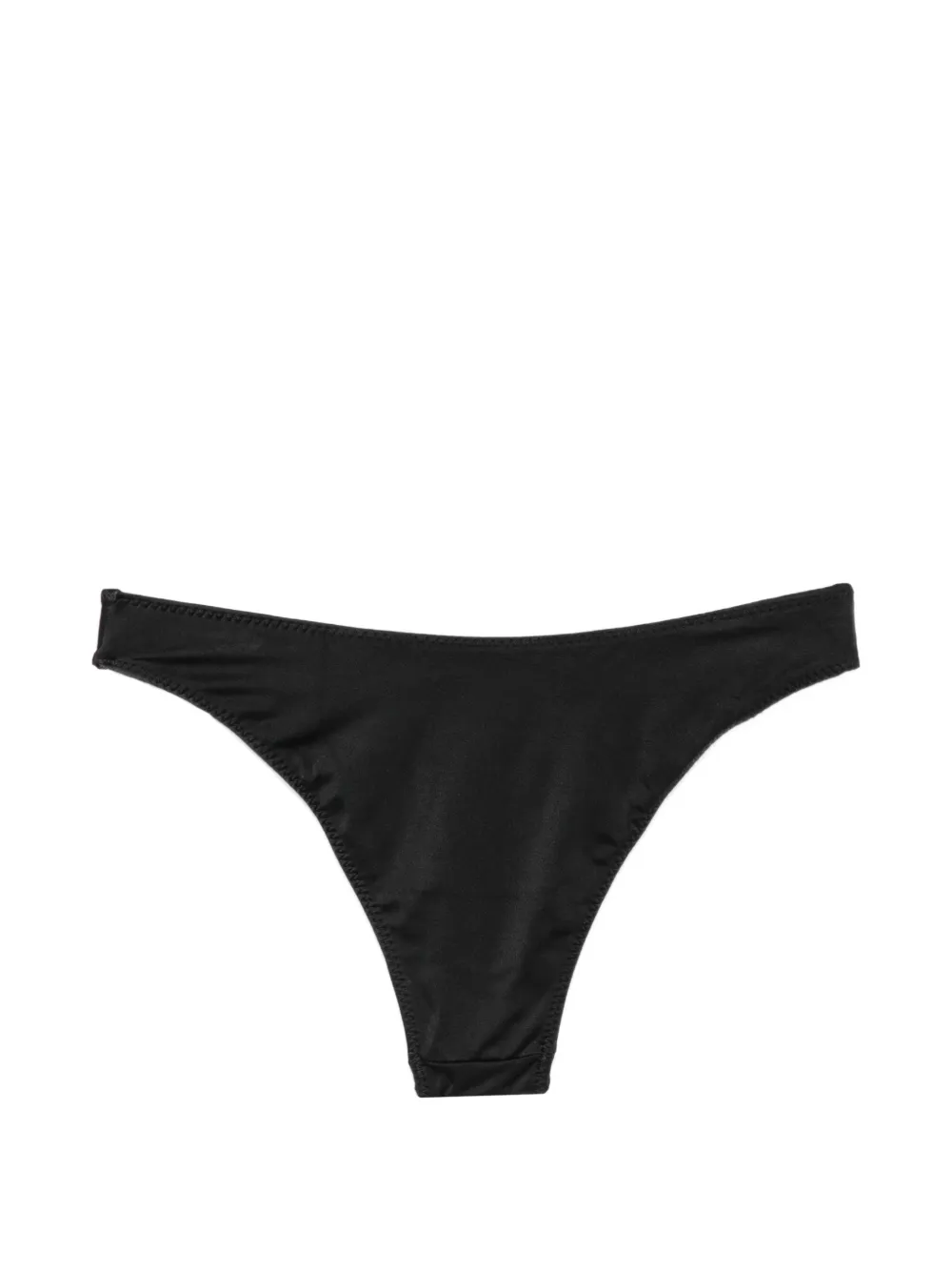 Frankies Bikinis x Jennie Dove bikinislip met kralen logo Zwart