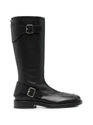 Ann Demeulemeester side-zip round-toe Boots | Black | FARFETCH