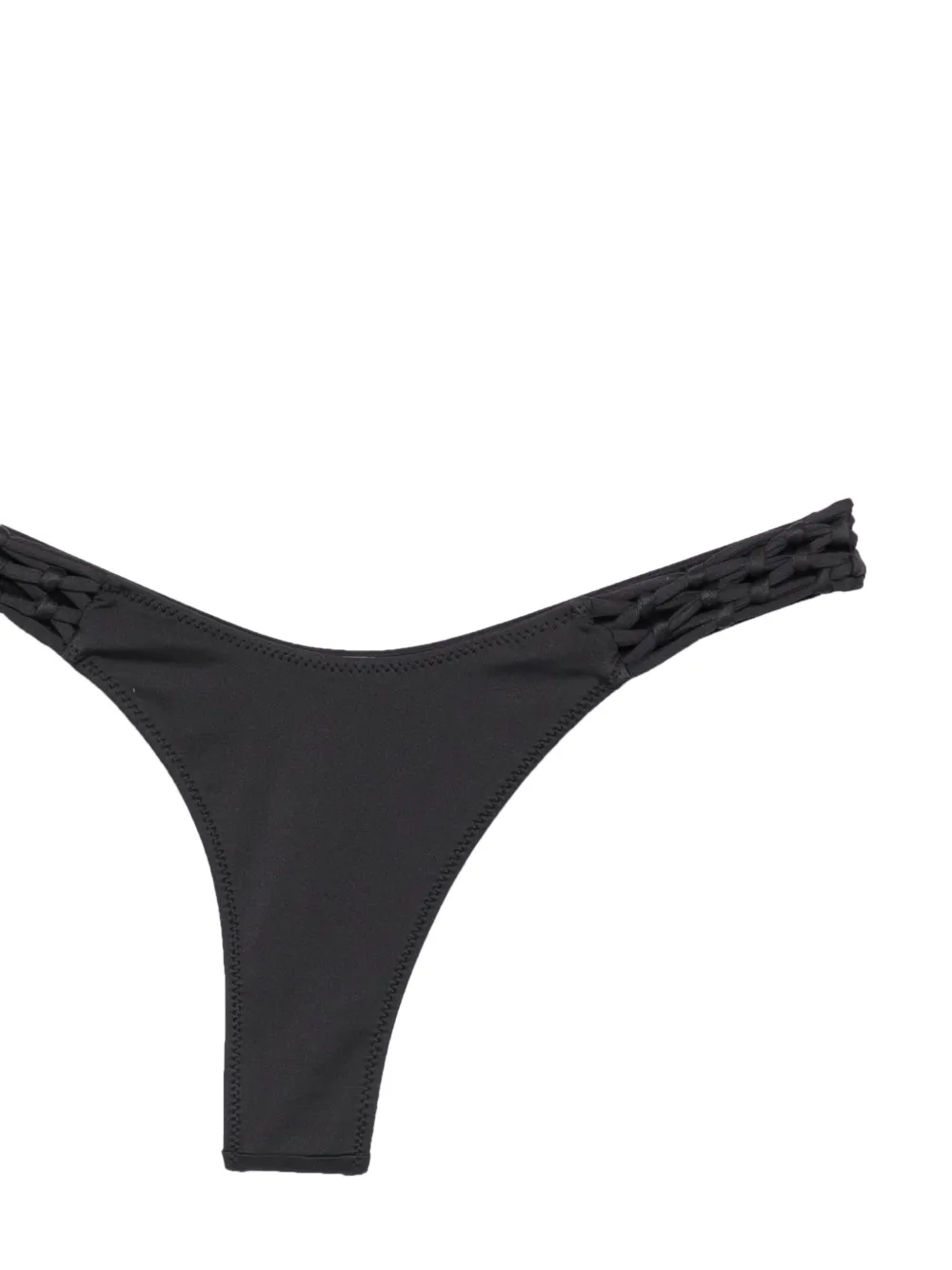 Frankies Bikinis x Jennie Encore bikinislip met gevlochten band Zwart