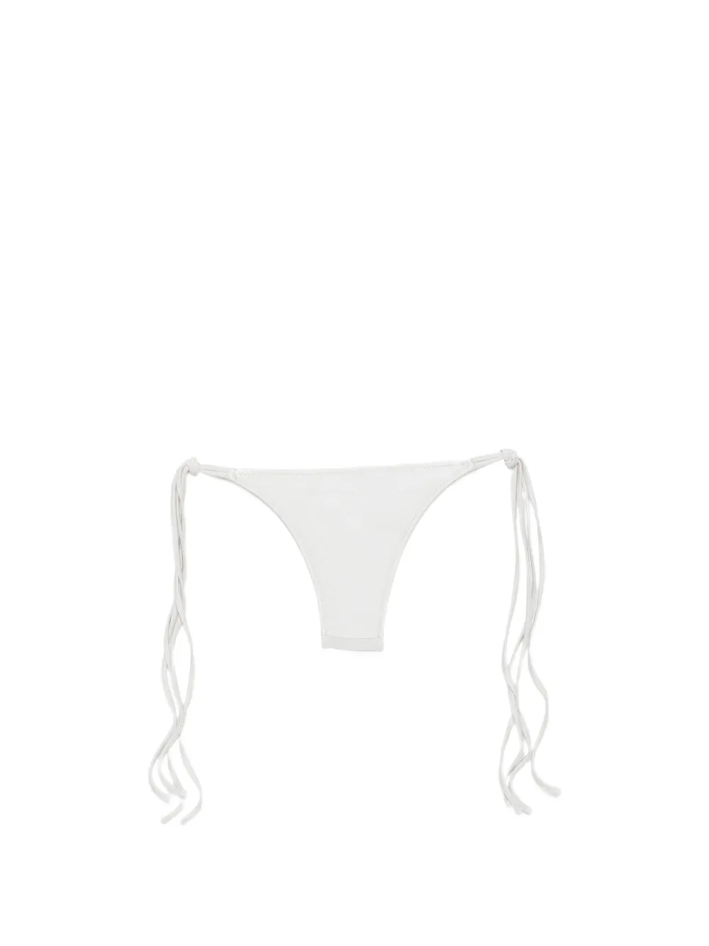 Frankies Bikinis x Jennie Mabel bikinislip met gestrikte zijkant Grijs