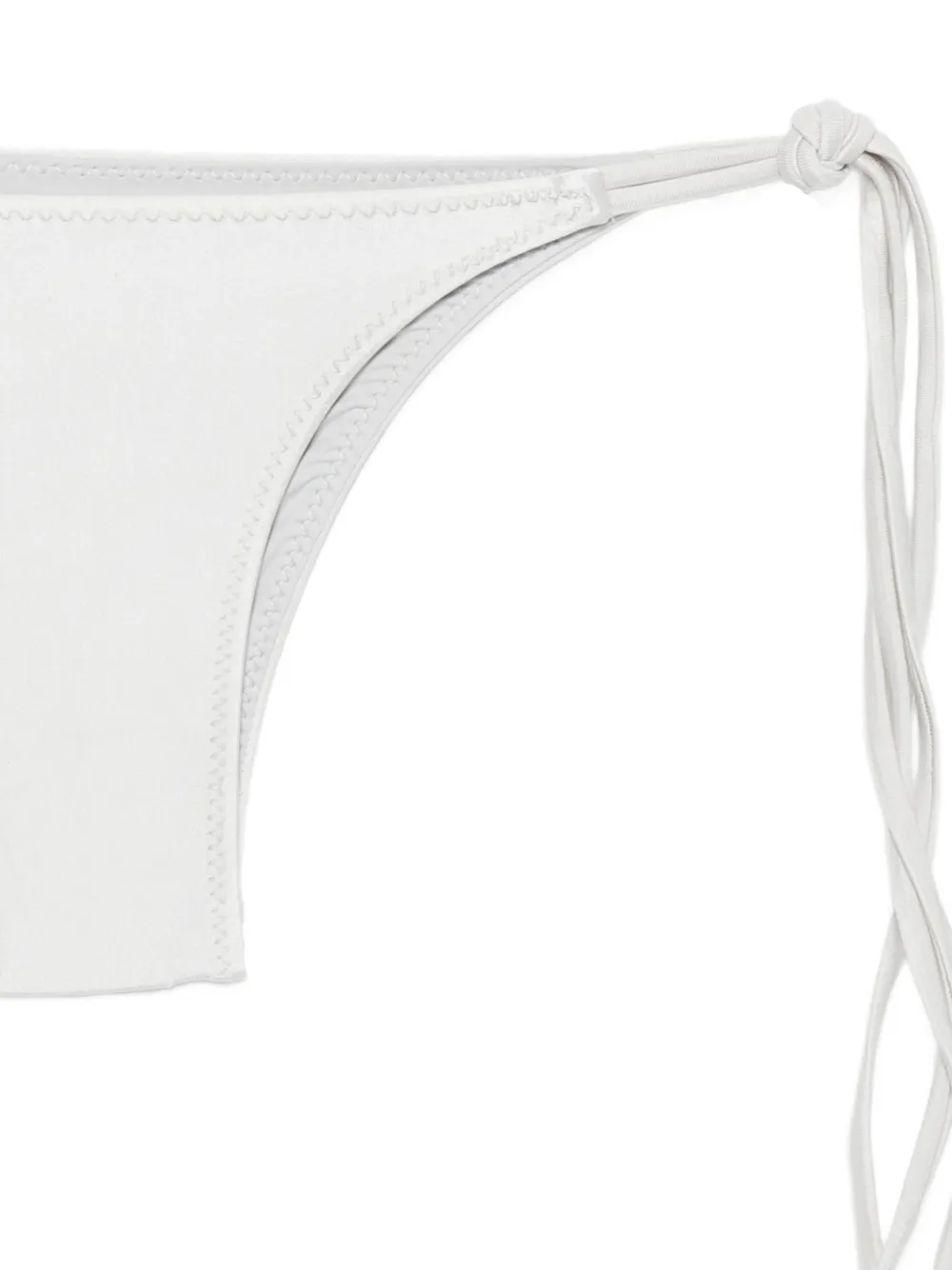 Frankies Bikinis x Jennie Mabel bikinislip met gestrikte zijkant Grijs