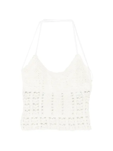 Frankies Bikinis tankini de crochet con cuello halter en colaboración con Jennie Nari