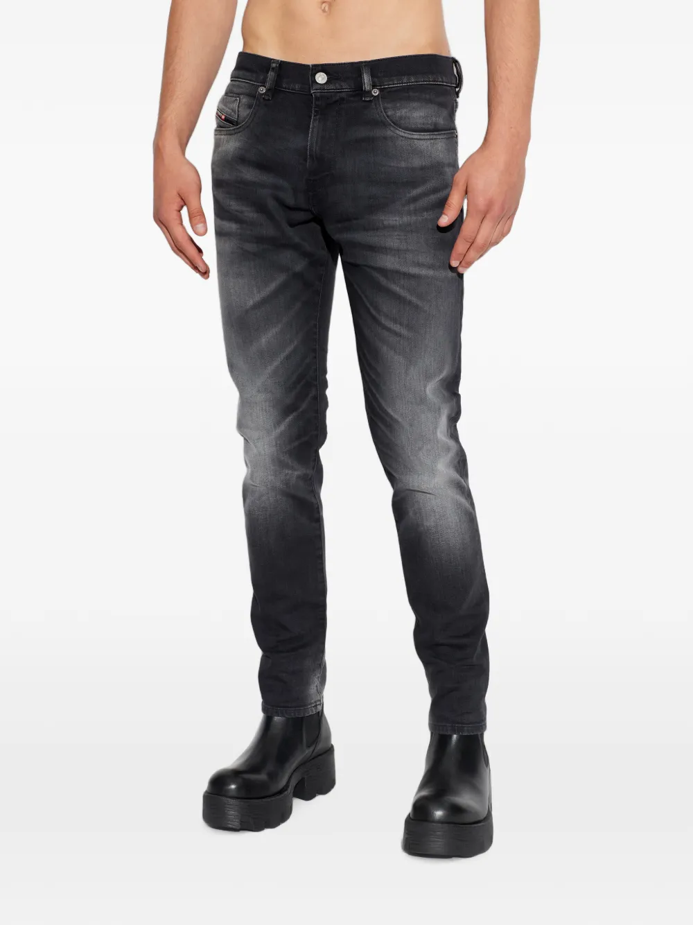 Diesel 2019 D-Strukt jeans met vervaagd effect Grijs